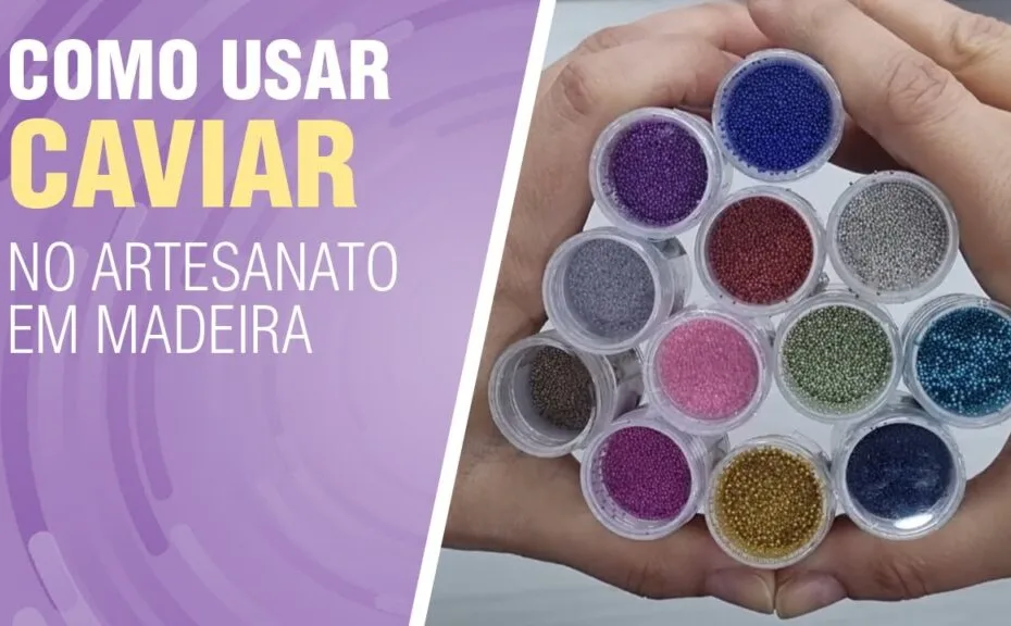 Como usar Caviar no Artesanato em Madeira