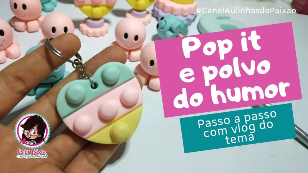 Pop it e polvo do humor biscuit Passo a passo- Tema do momento