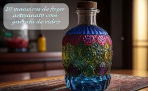 10 maneiras de fazer artesanato com garrafa de vidro