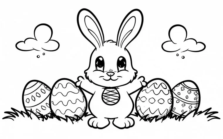 desenhos de coelho da páscoa