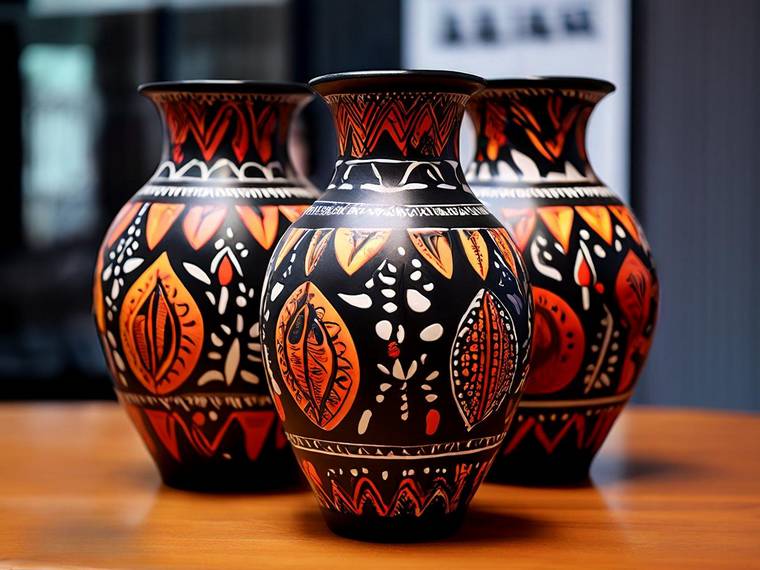 vasis de artesanato indígena brasileiro
