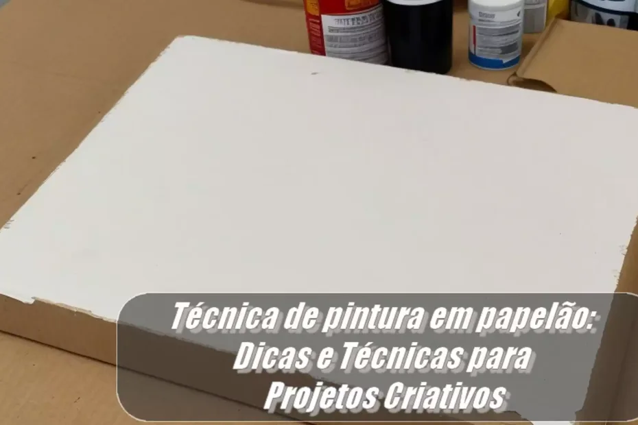 Técnica de pintura em papelão Dicas e Técnicas para Projetos Criativos