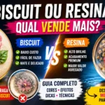 Biscuit vs. Resina para Joias Artesanais: Qual Rende Mais, Dura Mais e Vale a Pena Vender em 2026?