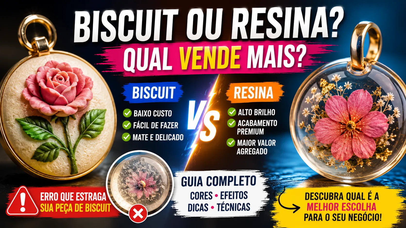 biscuit vs. resiina qual usar