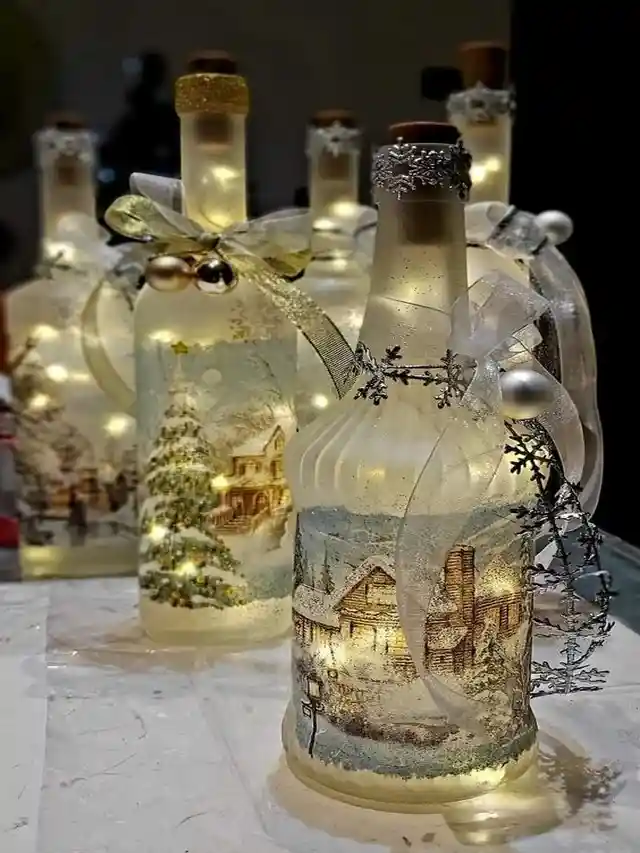 Luminárias com garrafa de vidro para fazer em casa