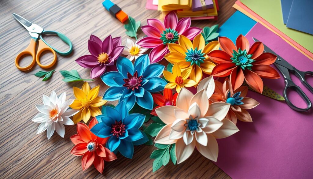 Flores de papel Crepom