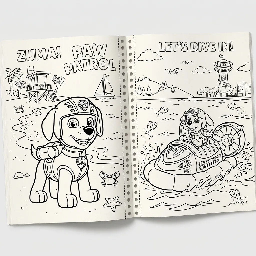 desenho para colorir zuma patrulha canina