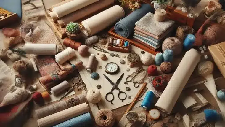 tecidos usados em artesanato