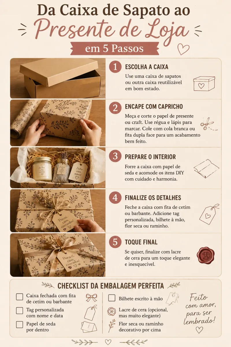 Como Embalar um Presente DIY