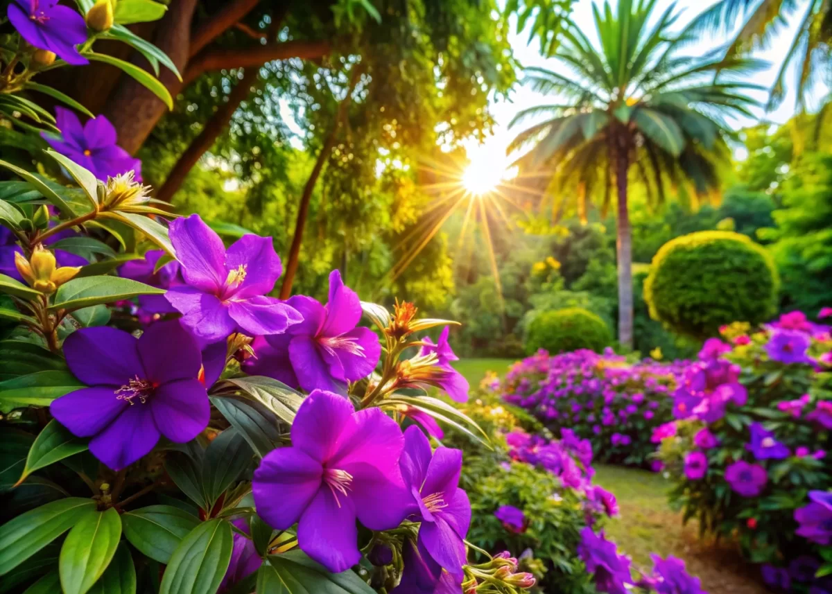 Tibouchina: A Beleza Roxa Escondida no Brasil Tibouchina para paisagismo