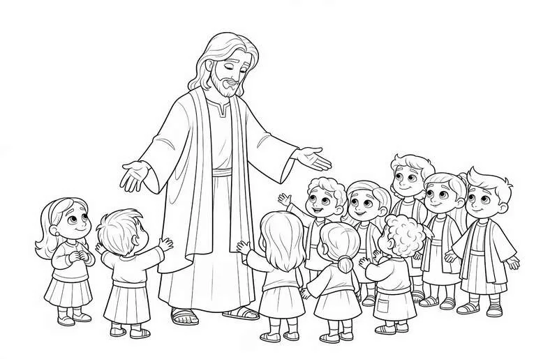 Desenho Infantil Bíblico para Imprimir