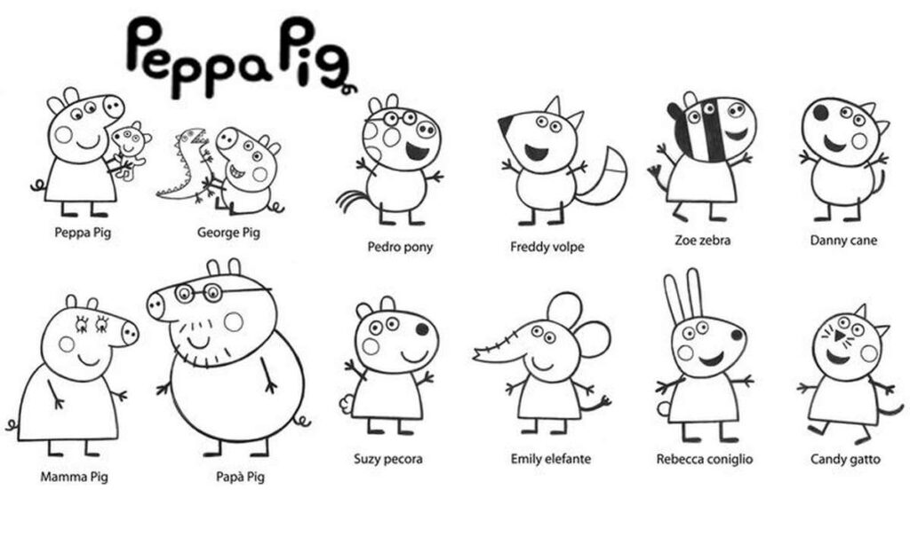 Peppa Pig para colorir