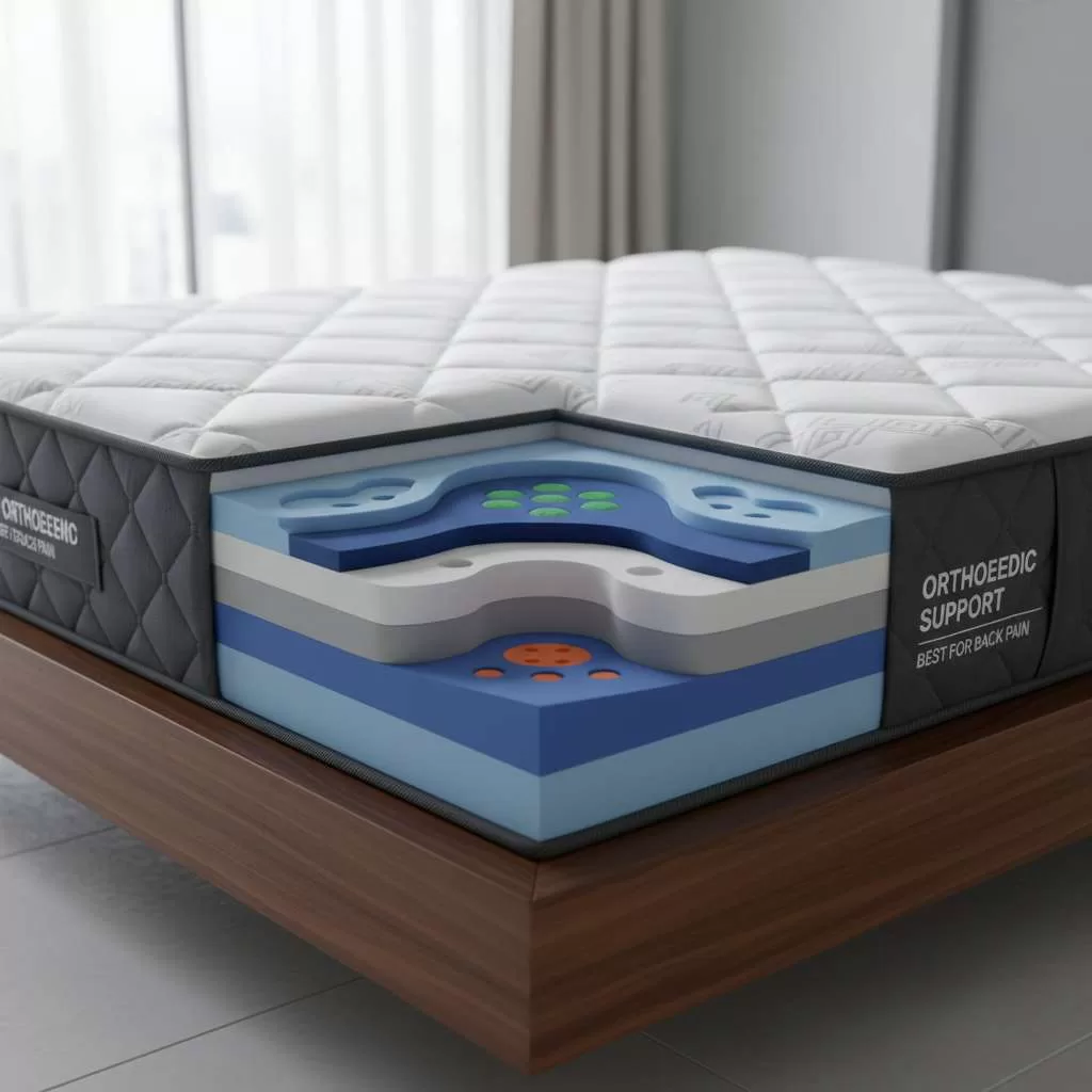 Colchão ortopédico com zonas de suporte diferenciado para coluna - melhor para dor nas costas