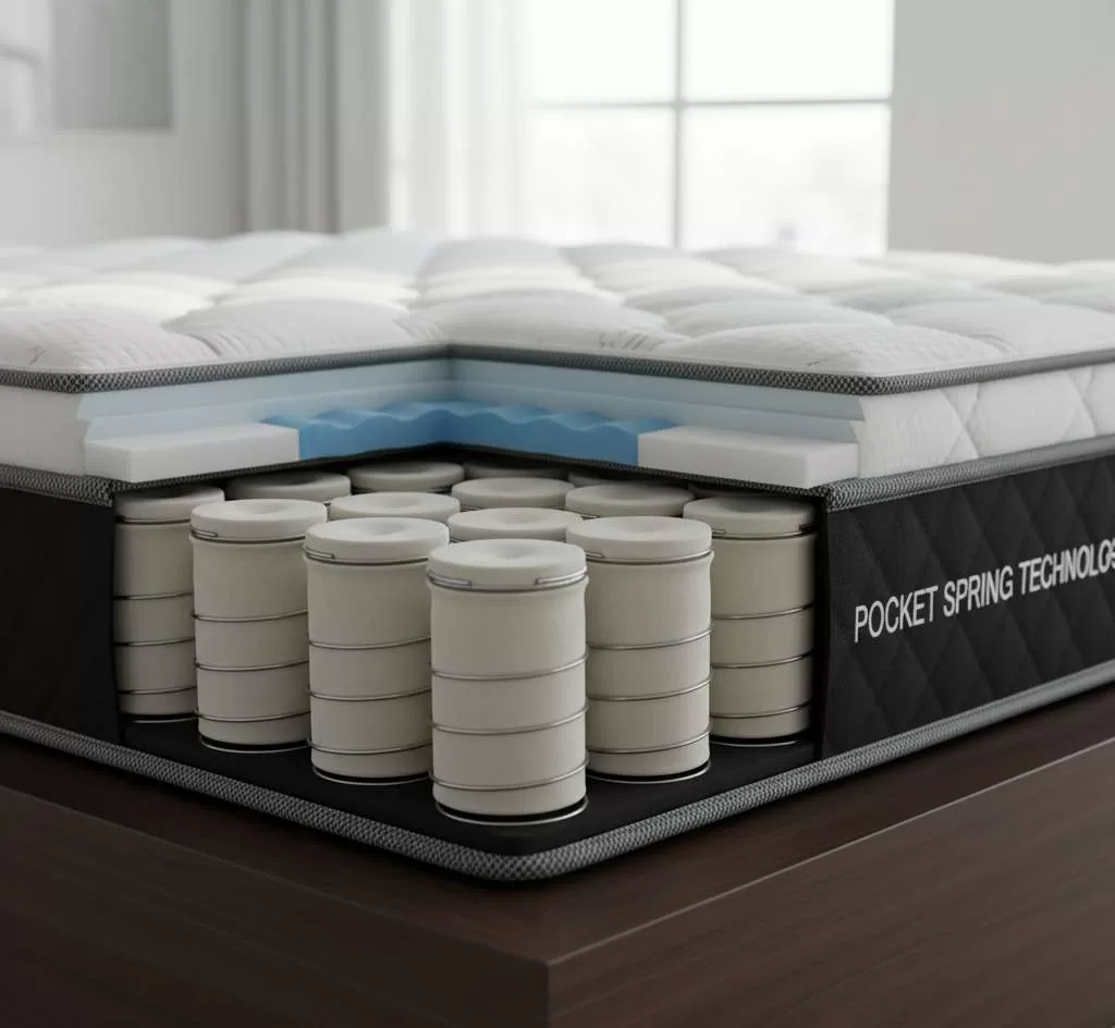 Sistema de molas ensacadas individualmente - tecnologia pocket spring para colchões