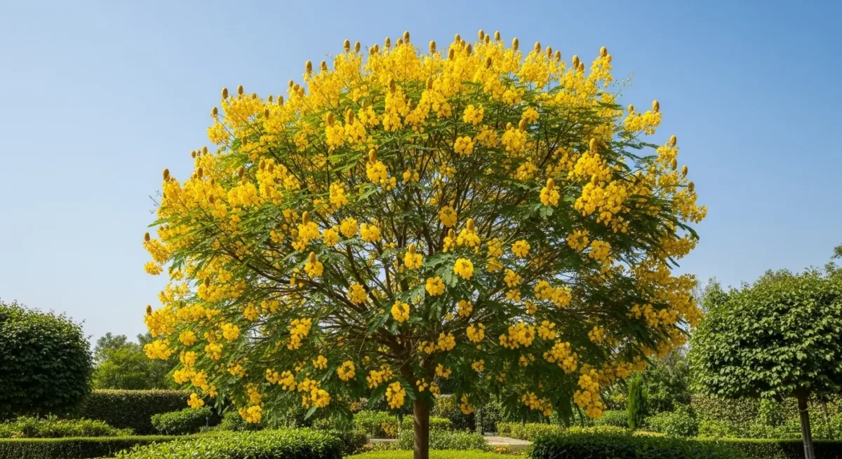 Senna_tree_vibrant_yellow_flowers