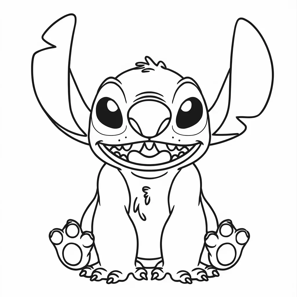 Desenho do Stitch para colorir