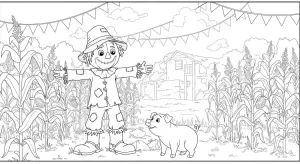 25 Desenhos de Espantalho para Festa Junina: Baixe e Imprima Grátis
