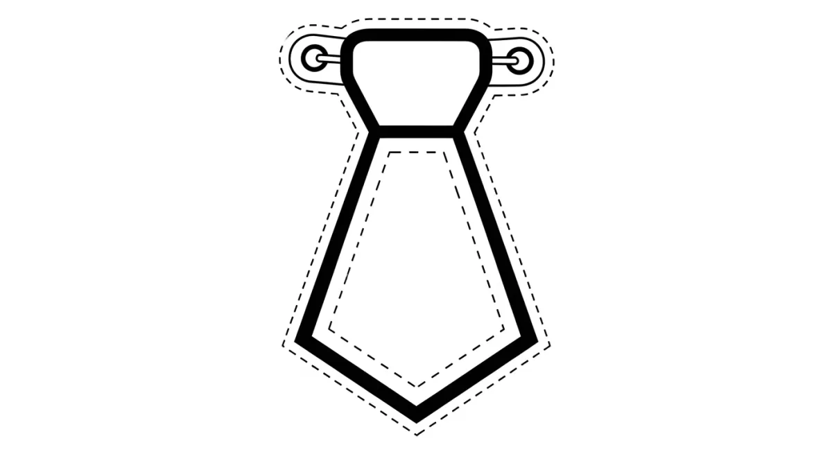 moldes em pdf de gravata de palhaço