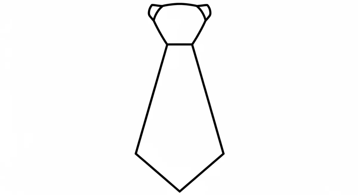 molde de gravata para imprimir