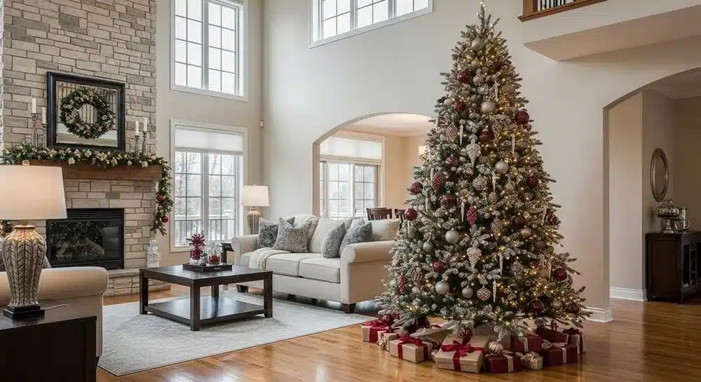 Árvore de natal 240cm luxo com decoração premium - R$ 1.500 a R$ 3.000