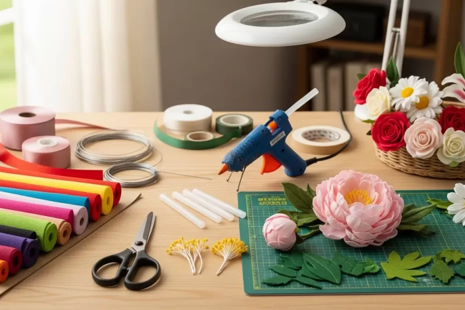 como fazer flores artesanais para vender