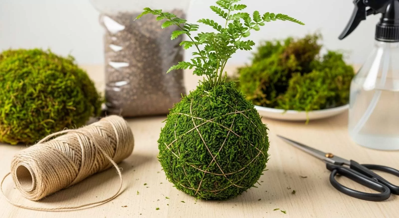 Materiais para Kokedama