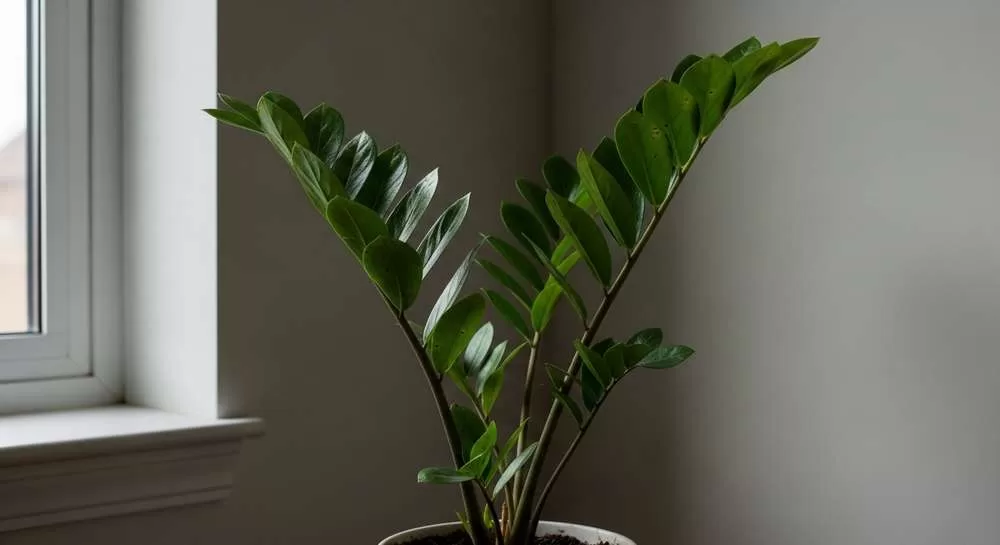 Zamioculca em ambiente interno moderno