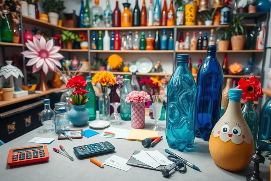 Precificação de artesanato com garrafa PET
