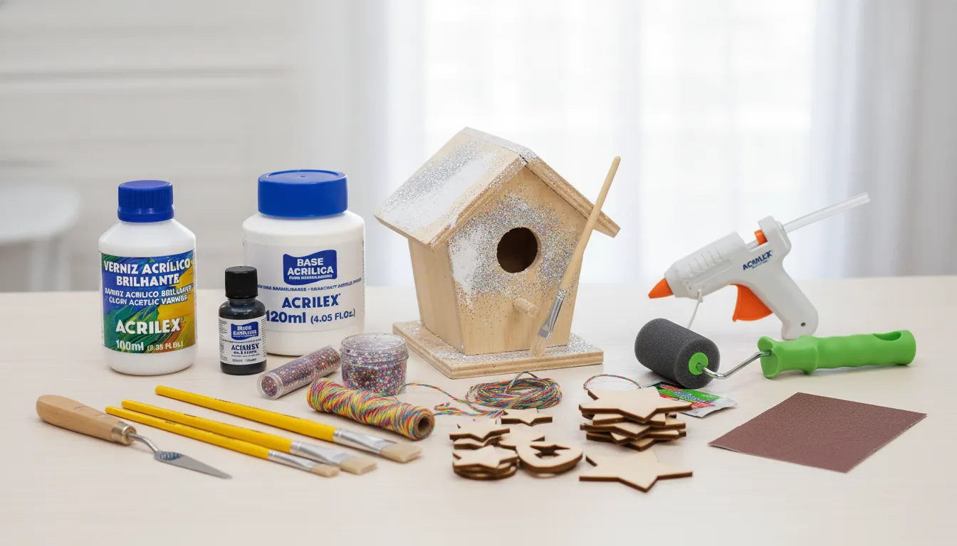 como usar base acrilica para artesanato