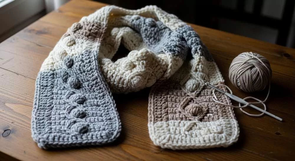 croche inverno cachecol feito a mao