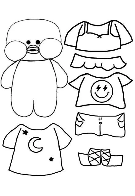 papaer duck com roupas para baixar