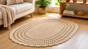 Tapete de Crochê Oval de Barbante Simples: Guia Completo para Criar o Seu