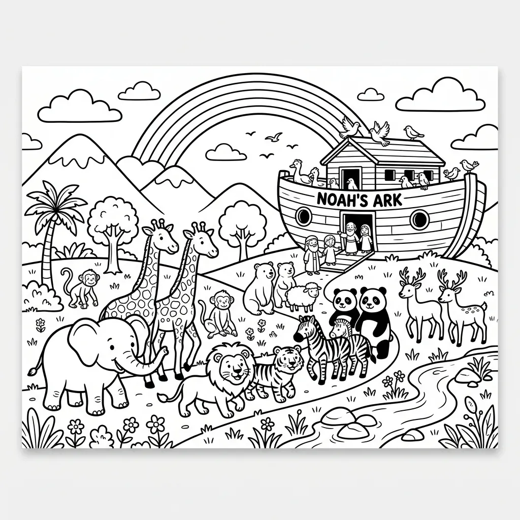 animais da arca de noé