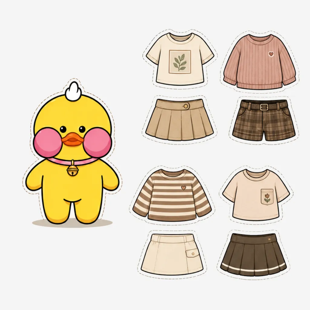 baixar roupas para paper duck aesthetic