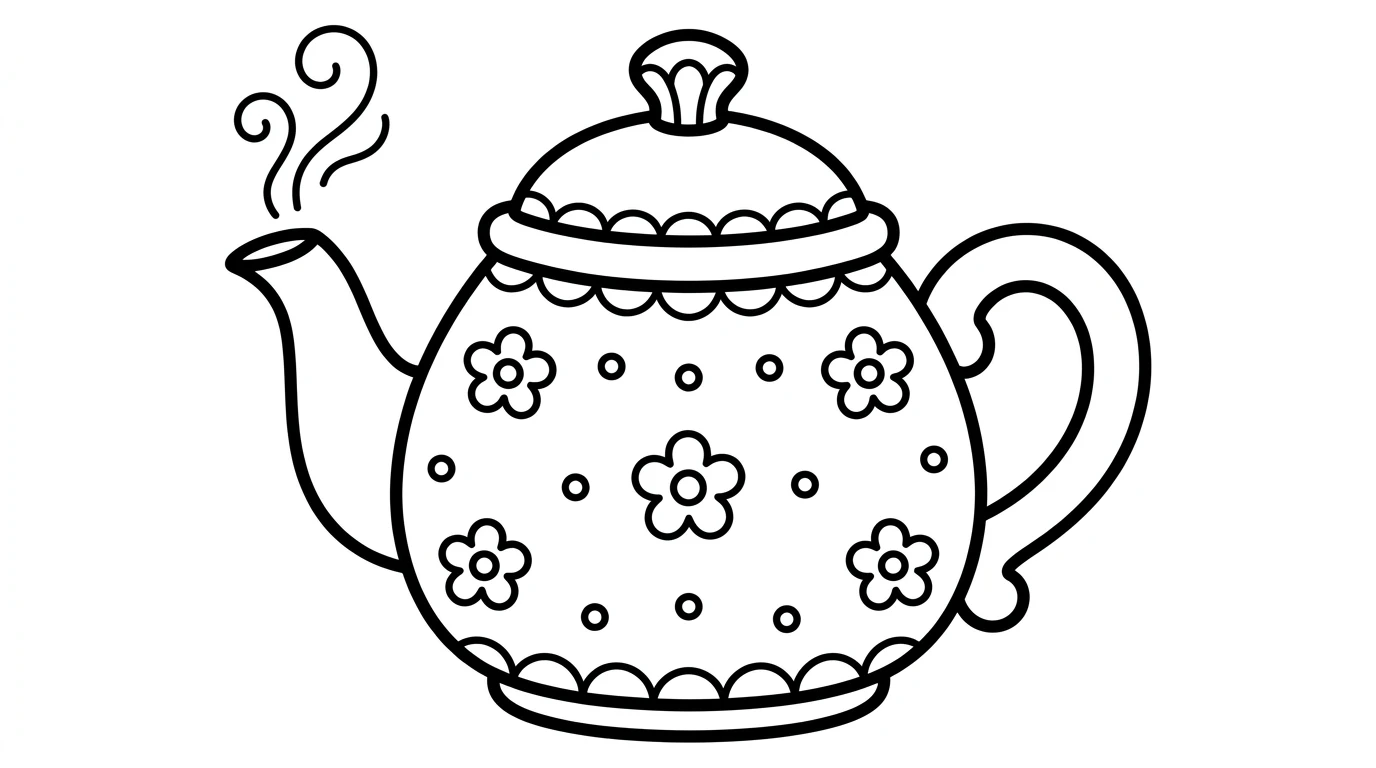 Desenho estilo Bobbie Goods objeto vintage para colorir