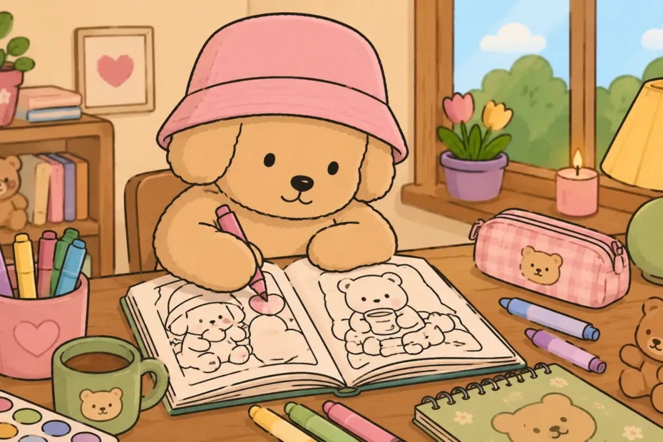 desenhos boobie goods para imprimir e colorir