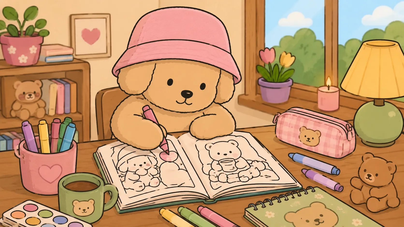 desenhos boobie goods para imprimir e colorir