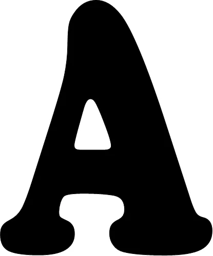Molde de letras do alfabeto para imprimir feltro eva estilo 3