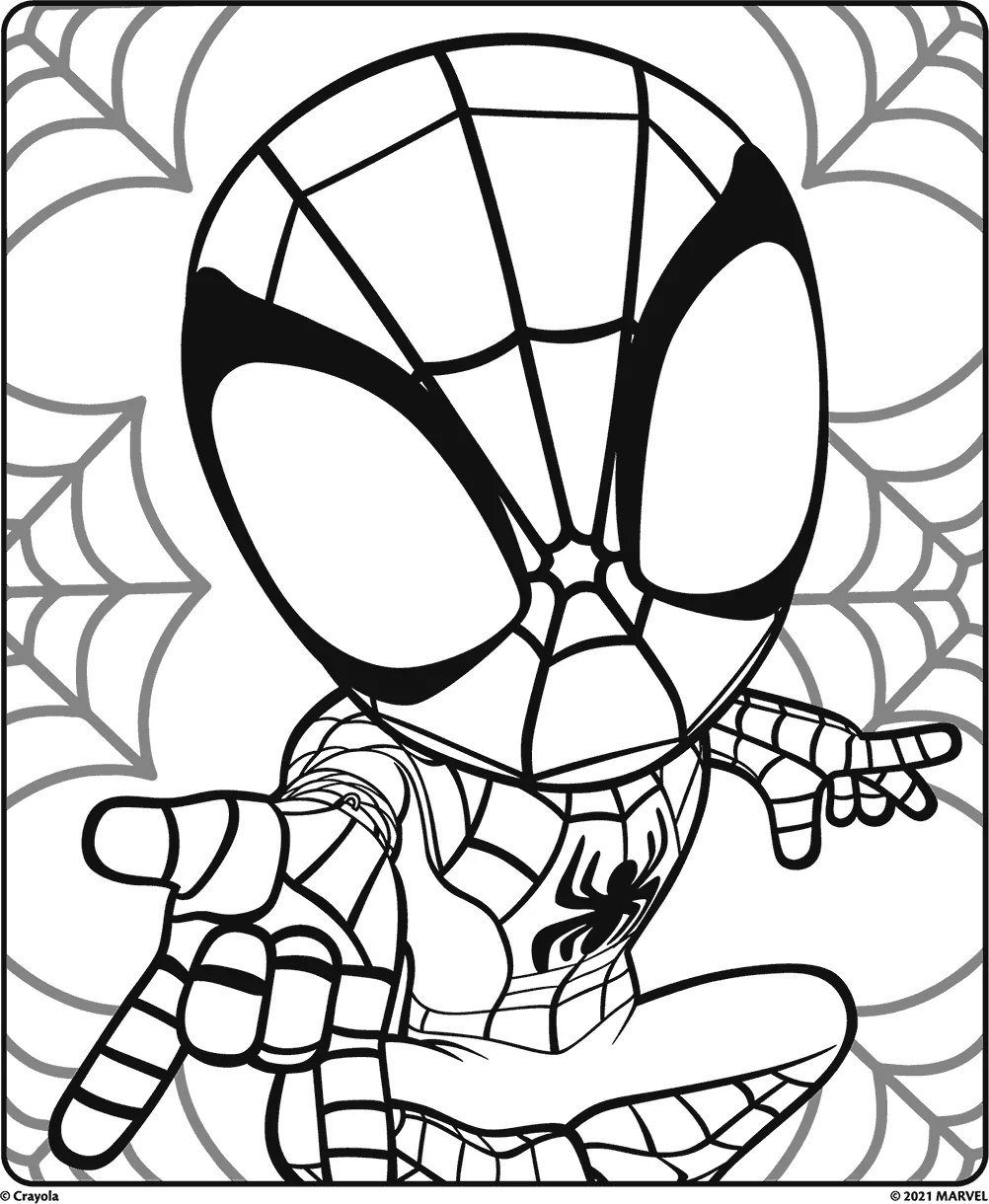 Desenho do Homem-Aranha para colorir e imprimir