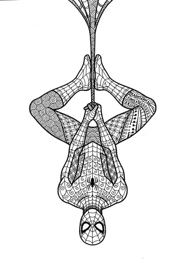 Desenho do Homem-Aranha para colorir e imprimir