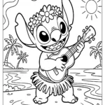 Desenhos do Stitch para Colorir: Imprima Grátis em PDF