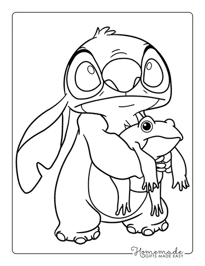 Desenho do Stitch para colorir e imprimir grátis