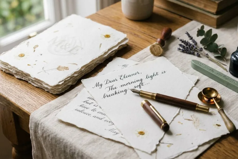 papel de carta artesanal personalizado em casa