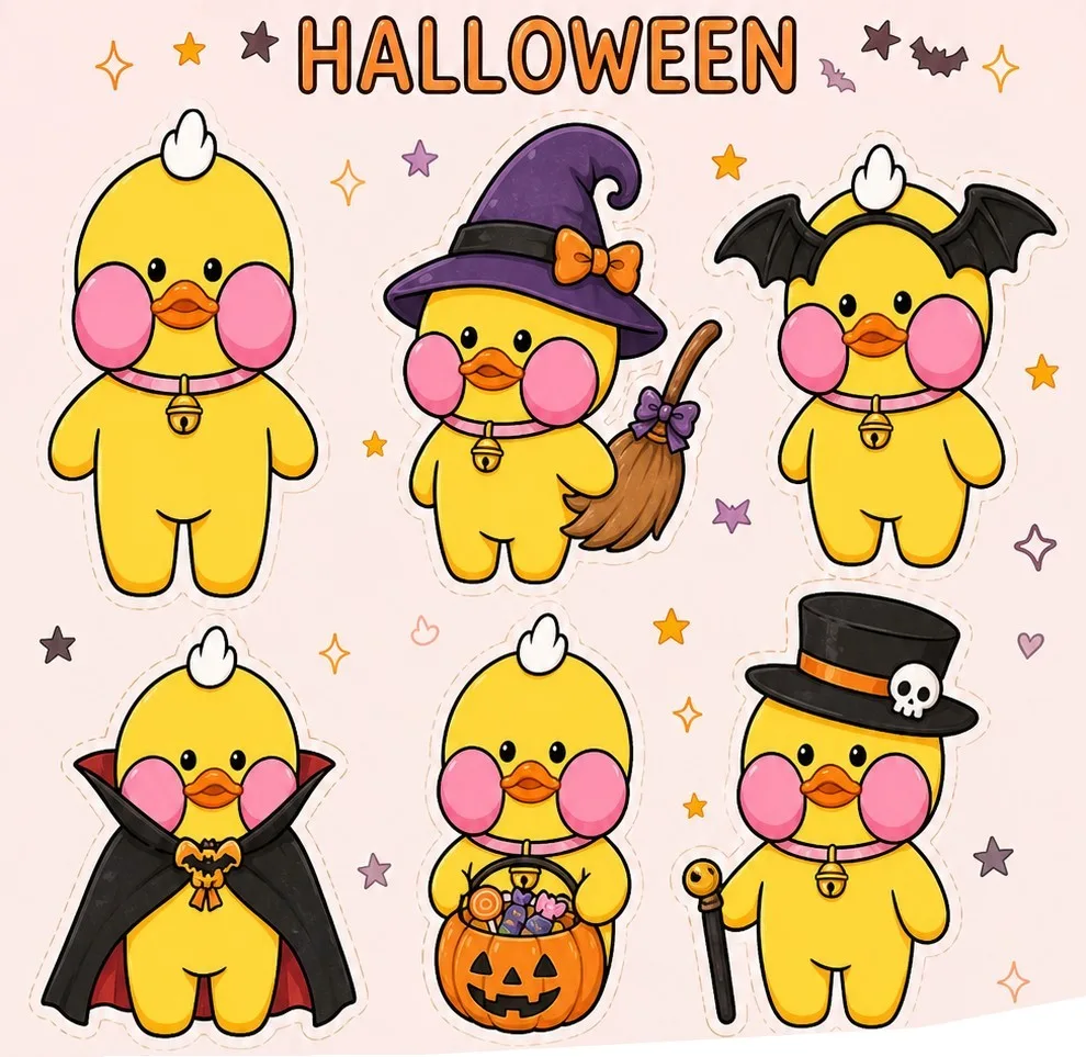 paper duck halloween free