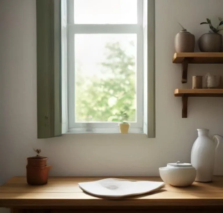 Peças decorativas artesanais finalizadas de papel machê em prateleira estilo escandinavo