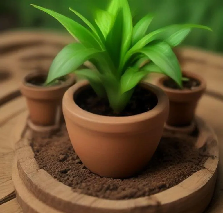 Vaso de terracota com solo drenável e substrato adequado para cultivo de zamioculca
